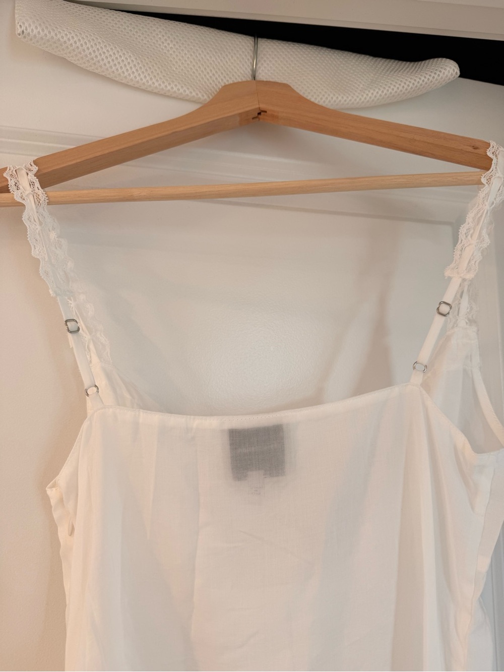 Reformation White Lace-Trim Button-Front Eveline Top - Picture 11 of 12